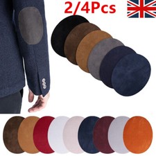 2/4Pcs Suede Leather Elbow Knee Iron/ Sew on Oval Repair Size 14cmx 11cm