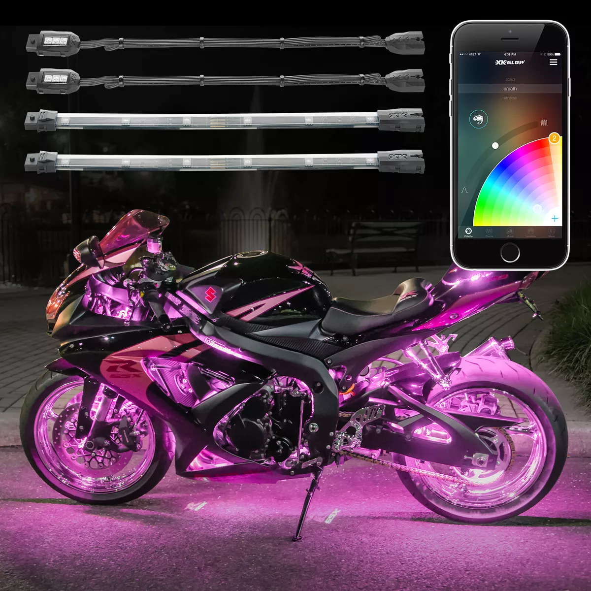 Motorcycle on sale light kit