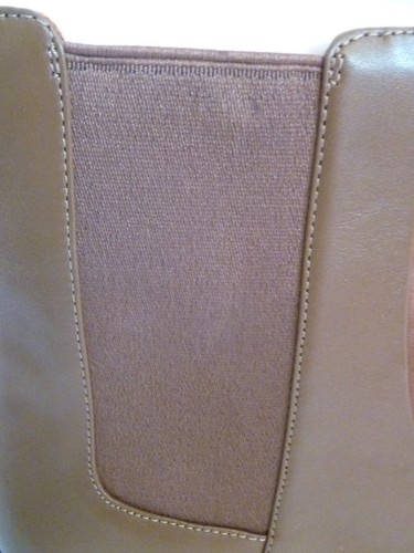 TORY BURCH Brown Leather Boots UK 7.5 Gold Hardware Chelsea Low Heel Boot New - Picture 6 of 24
