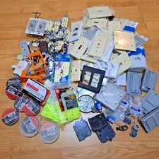 Electrical Supplies Junk Drawer Lot Covers Outlets Switches Tape