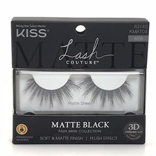 Kiss Lash Couture Faux Mink Collection Matte Black Luscious Eyelashes