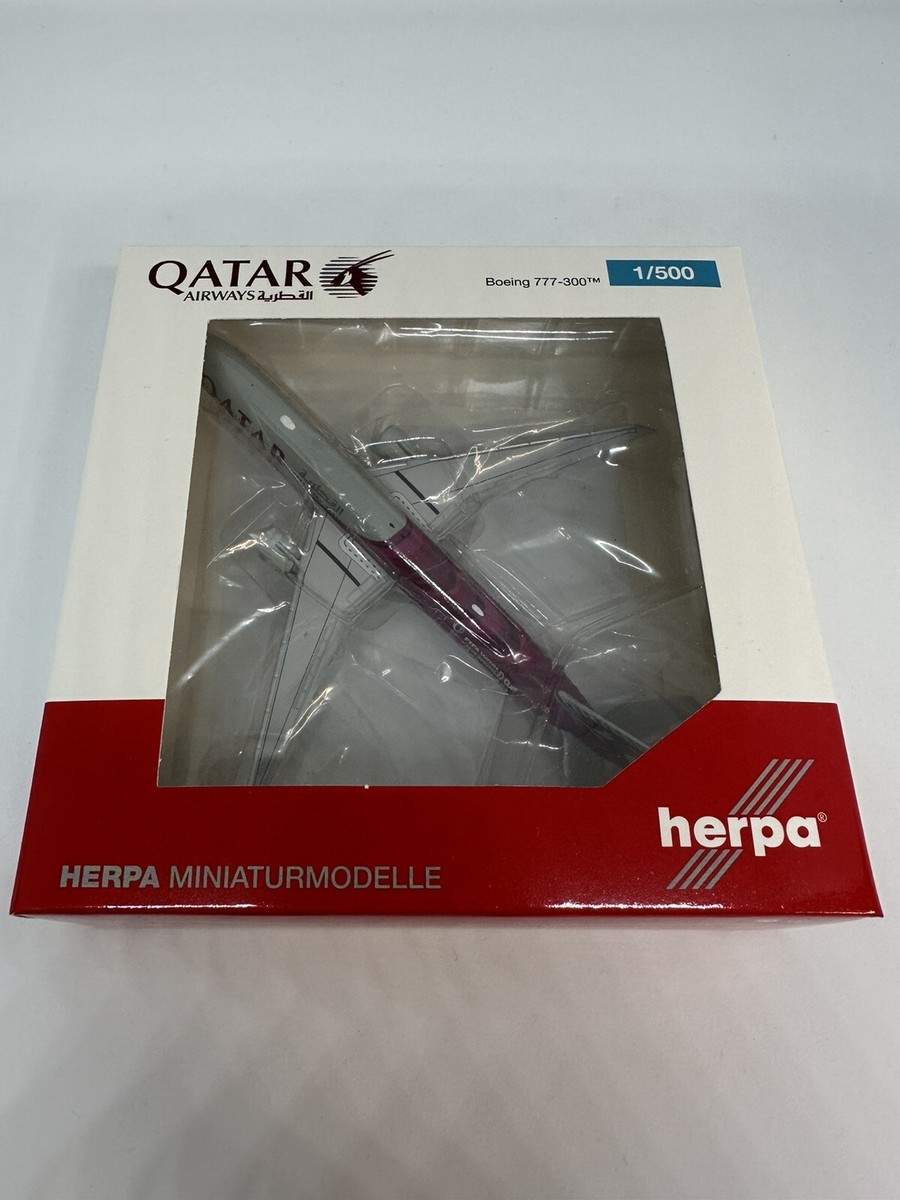 航空機・ヘリコプター 1/500 Qatar Airways 777-300ER herpa Airplane Herpa Wings 1/500 Qatar Airways Boeing 777-300ER 25