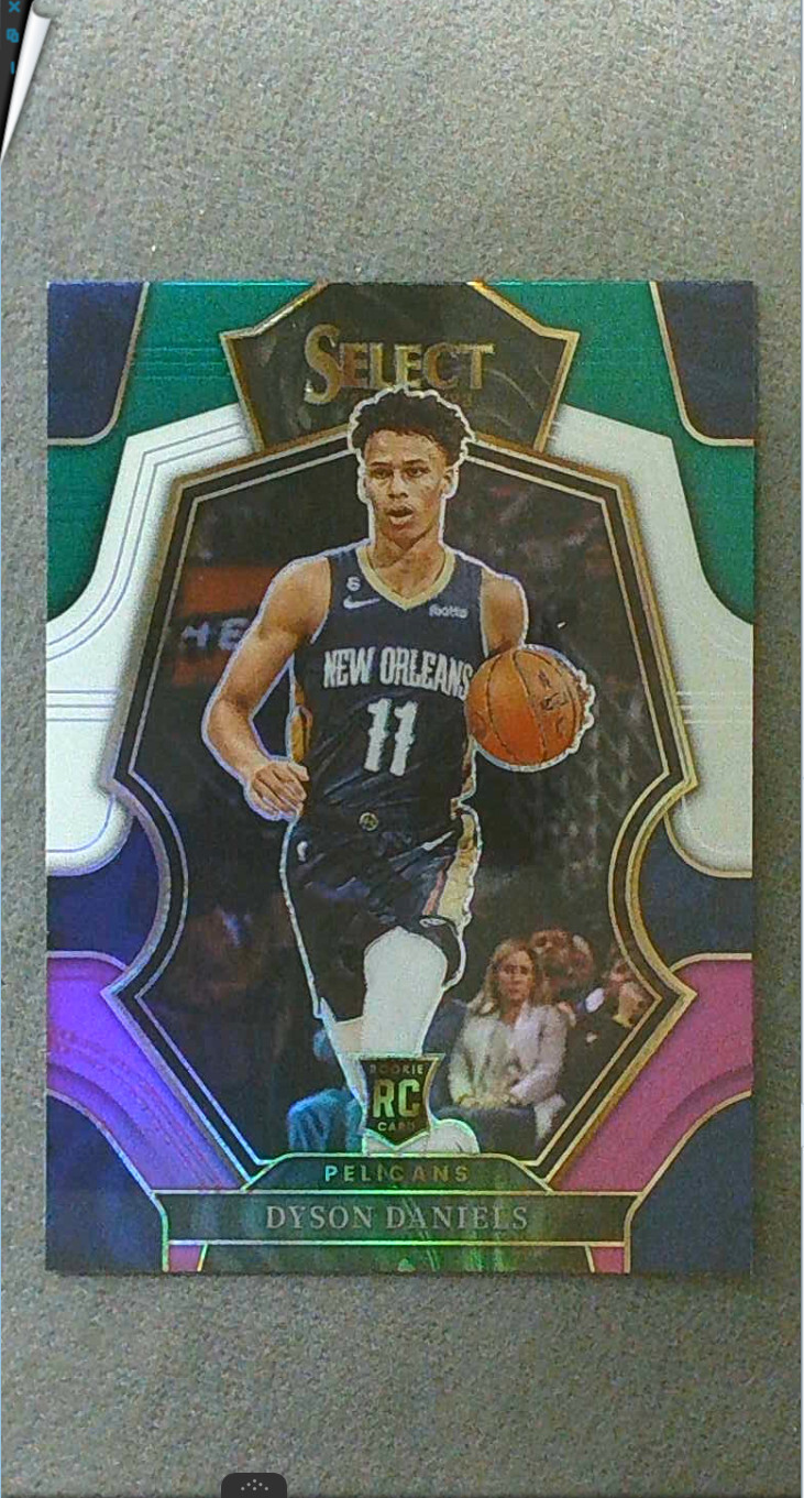 2022-23 Select Green White Purple Prizm #172 Dyson Daniels RC Pelicans