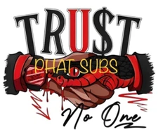 Sublimation Print Red Trust No One Ready To Press Heat Transfer