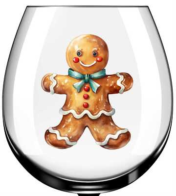 X12 Lebkuchen Glas Vinyl Aufkleber Sticker Farbe ZX631