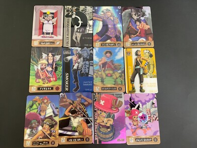 eo3 Sanji Chopper Luffy Zoro smoker Usopp aisa One Piece Gummy Card Gumi set