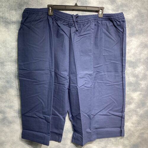 2 Two CW Classics Women’s 100% Cotton Dye Split Skirt Blue Plus Size 5X NEW