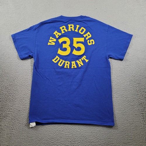Golden State Warriors Shirt Mens Medium Blue Majestic NBA Basketball Sports Tee - Picture 6 of 10