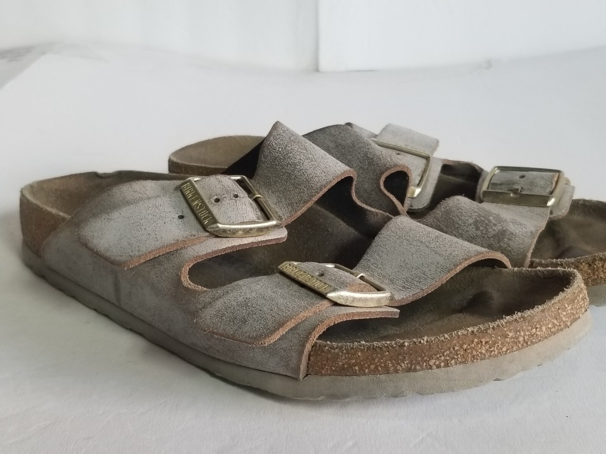 Birkenstock Arizona Gray Sandals Womens Size 41 US 10 | eBay