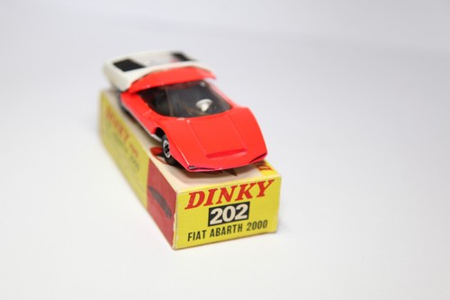 Dinky 202 Fiat Abarth 2000 In Original Box - Excellent Vintage Original - Picture 4 of 7