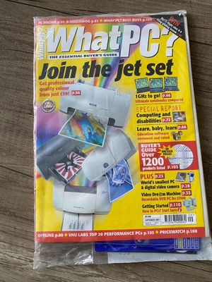 New + Sealed with CD-What PC Magazine-Sept 2001 Issue 9 Vol 20-unread