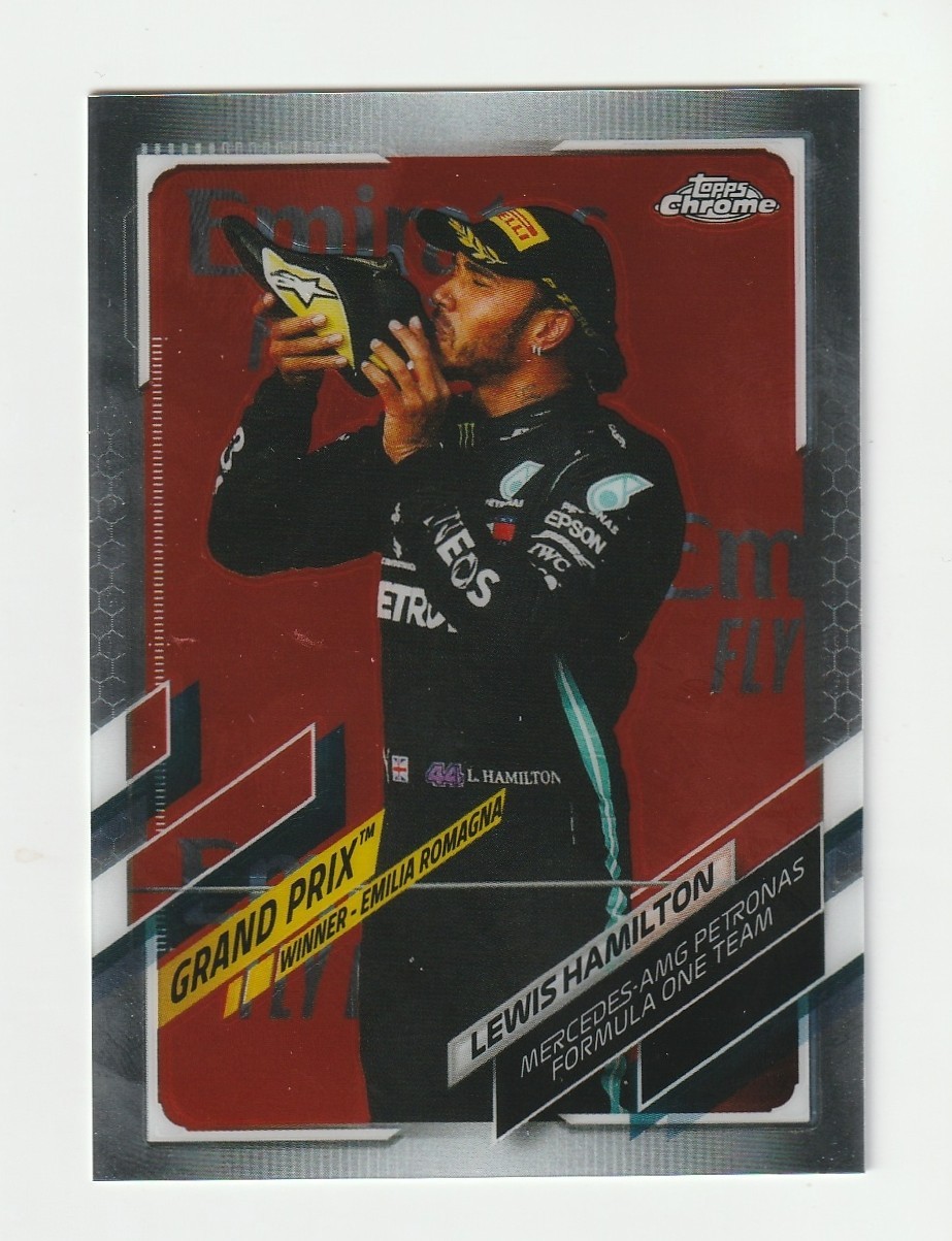 2021 Topps Chrome Formula 1 Racing #150 Lewis Hamilton card