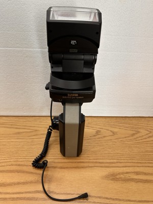 SUNPAK AUTO 622 PRO-SYSTEM Electronic Flash with SH-1 Flash Head ~ Tested
