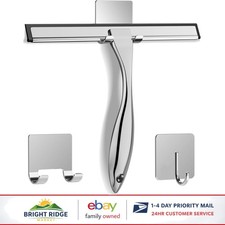 10-Inch Shower Squeegee with Silicone Blade for Streak-Free Cleaning