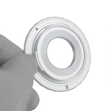 Silver C-Mount to Sony E-Mount Adapter Manual Focus Ring for NEX A7 A5000