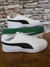 Puma Court Star SL Trainers White Black Stripe Unisex UK Size 9, Brand New Boxed