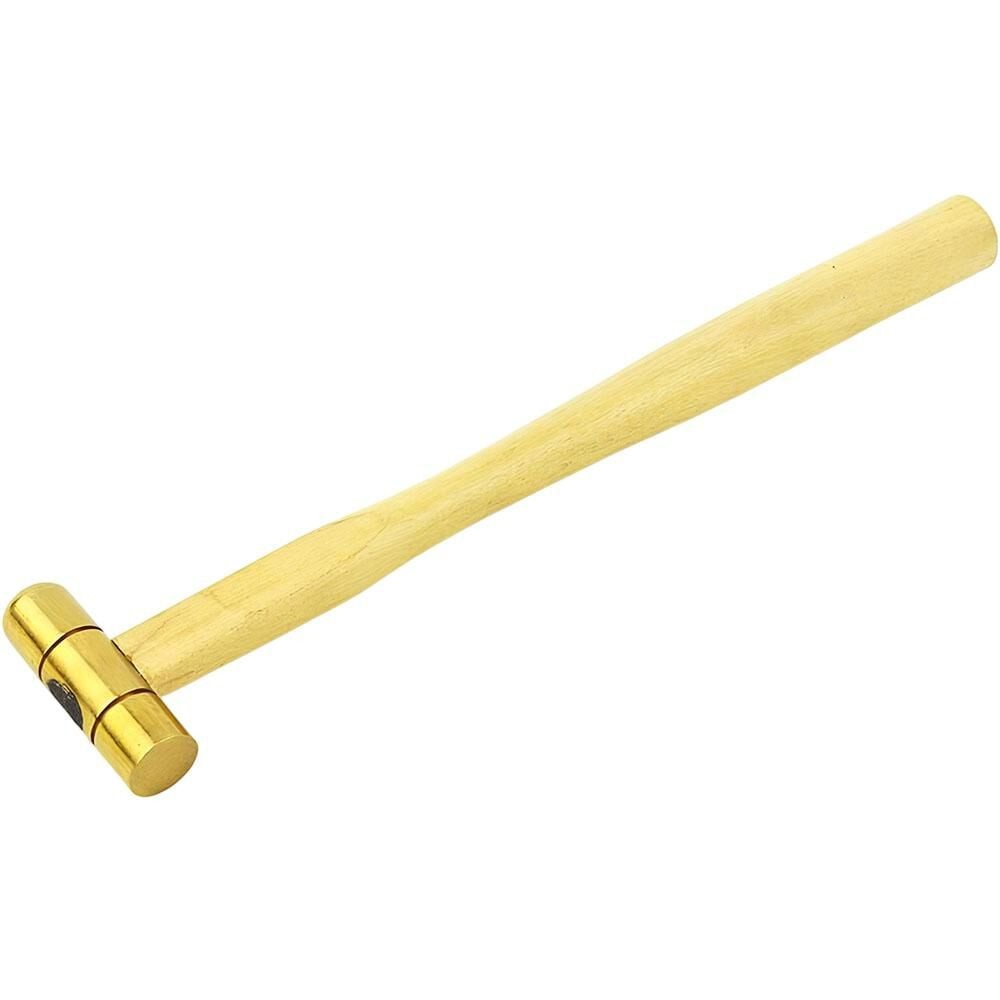 Большой Рог, 4 унции. Молоток с массивной латунной головкой и ручкой из твердой древесины