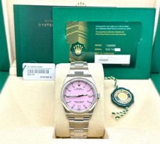 2025 Rolex Oyster Perpetual 126000 36mm Candy Pink Dial Steel Box Papers