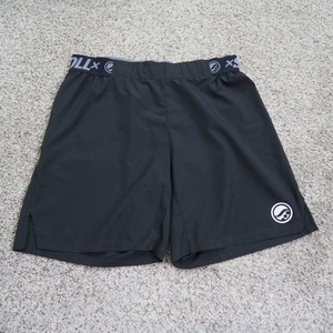 Shoyoroll Shorts Mens Large Black Jiu Jitsu BJJ Training Grappling Elastic Waist