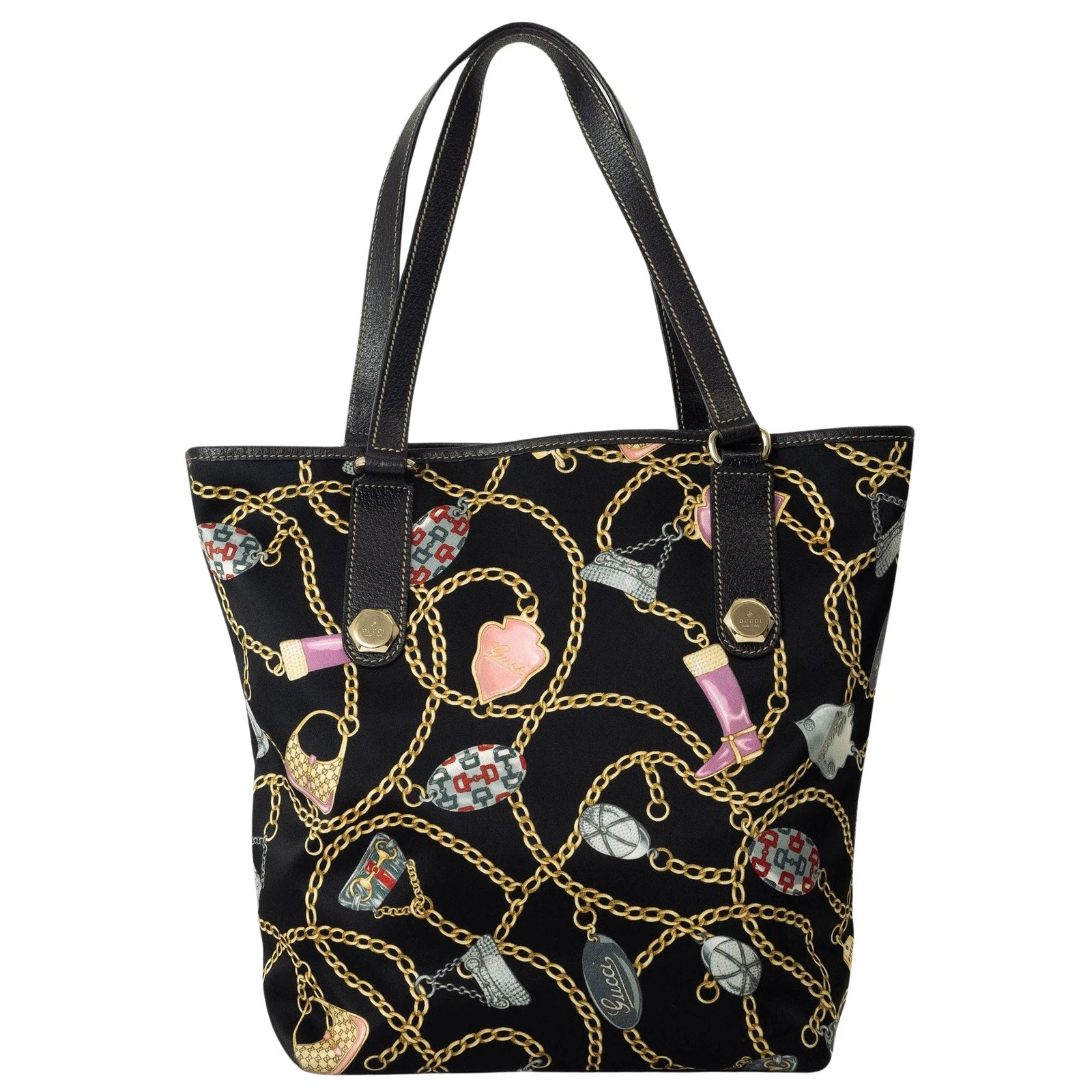 Sac fourre tout Gucci Charmy noir synthétique authentique