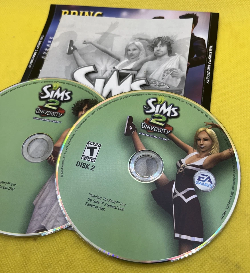 The Sims 2: University- Expansion Pack (Windows PC 2-Disk, 2004, Game & CD Key) - Image 3 of 4