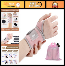2 Pack Adjustable Copper Wrist Brace Support for Carpal Tunnel, Arthritis Relief