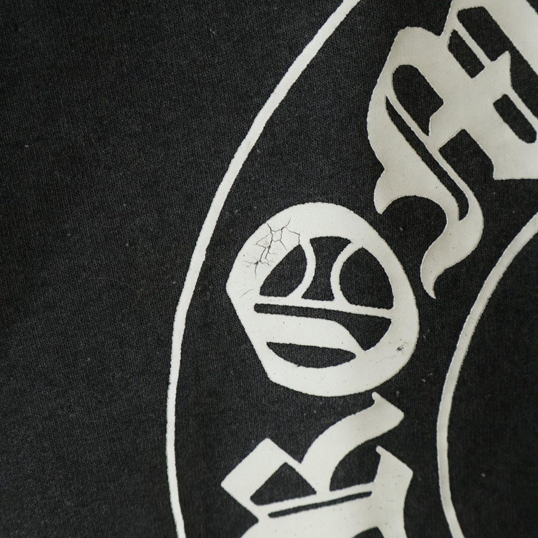 CHROME HEARTS OLD HORSESHOE HOODIE Print Lined Thermal Sweat Pullover Black Used thumbnail 6
