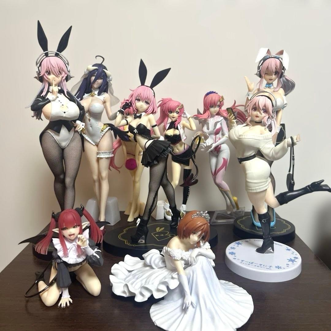 FuRyu Sexy Figura Lote 10 Piezas Conjunto Coleccionables Anime Juguetes Ligero Uso Auténtico