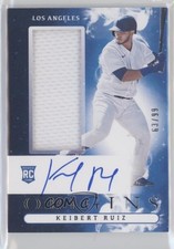2021 Panini Chronicles Origins Rookie Jumbo Material 63/99 Keibert Ruiz Auto uk2