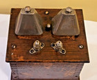 Antique WESTERN ELECTRIC TYPE 43 SPECIAL II Oak Candlestick Telephone Ringer Box — photo 6