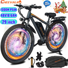 Electric Bike 48V 18.6AH E-Mountain Bike Aldult E-Bike 21 Speed UK CHEEVALRY C29