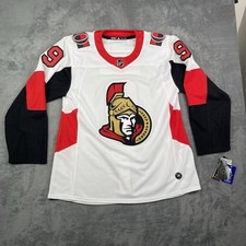 Ottawa Senators Jersey Mens 52 ADIDAS BOBBY RYAN White NHL Fight Strap Stitched