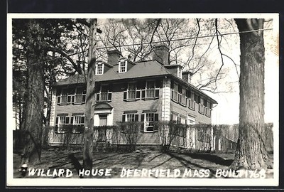 Deerfield, MA, Willard House, Ansichtskarte 