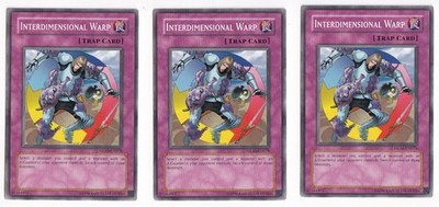 3 x Interdimensional Warp - GLAS-EN078 - Common - Unlimited Edition Near Mint, E