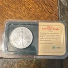 2004 Silver American Eagle 1 oz .999 Silver Uncirculated Littleton Holder #JS16