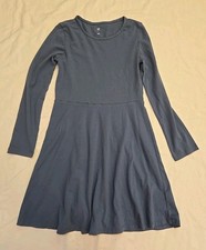 Girls Gap Gray Blue Dress Large 