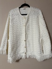 Vintage Fringed Poncho Cape with Armholes. One Size Fits Most Beautiful