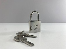 Louis Vuitton PadLock Lock 2 Key Brass Silver Number 315