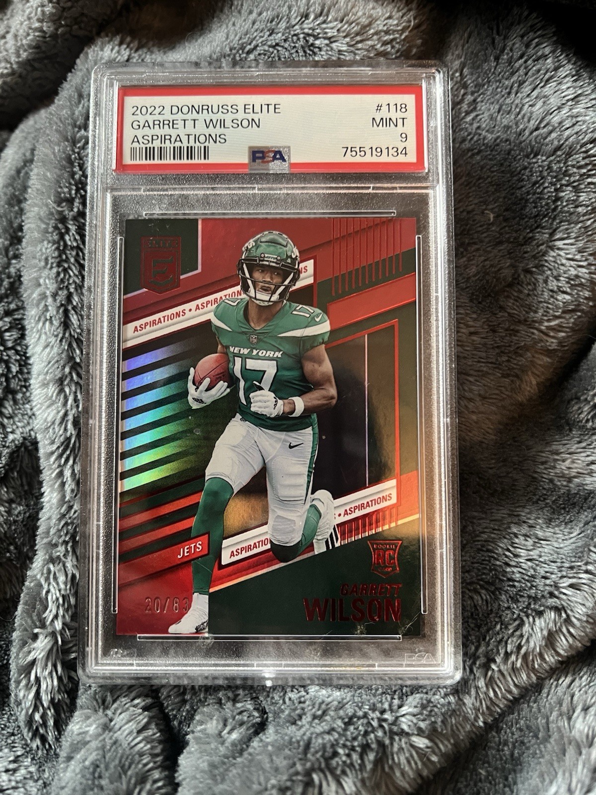 2022 Panini Donruss Elite - Rookies Garrett Wilson #118 Aspirations /83 (RC)