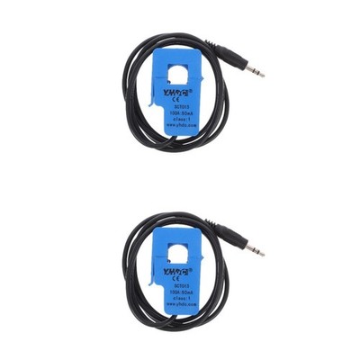 2 Stück SCT-013-000 Nicht-invasiver AC-Stromsensor Split Core 100A
