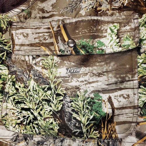 GameHide Naked North Camo Hunting Vest Size XL Padded Zip Pockets #2068 - Picture 7 of 12