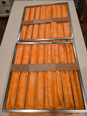 GRAINGER 5W442 PK 2 Pocket Air Filter,24x24x22,MERV 11 5W442