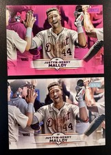 Justyn-Henry Malloy Pink & Base 2025 Topps Stadium Club RC #64 Two Card Set