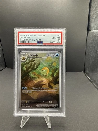Omanyte Scarlet & Violet 151 Illustration Rare Holo PSA 10 180/165 2023 Pokemon