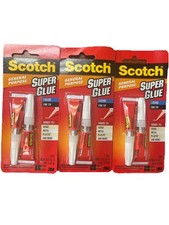 Scotch Super Glue Liquid 07oz 3 Packs 2 In Each