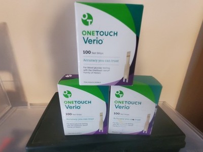 OneTouch Verio Glucose Test Strips - 100 Count Expiration 3/31/27 imp from UK