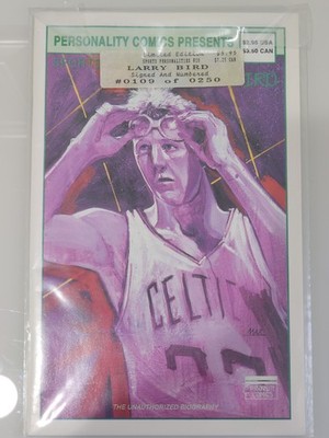 Larry Bird LE Comic #109/250 Signed Garrett Berner 1991 Personality Comics #10