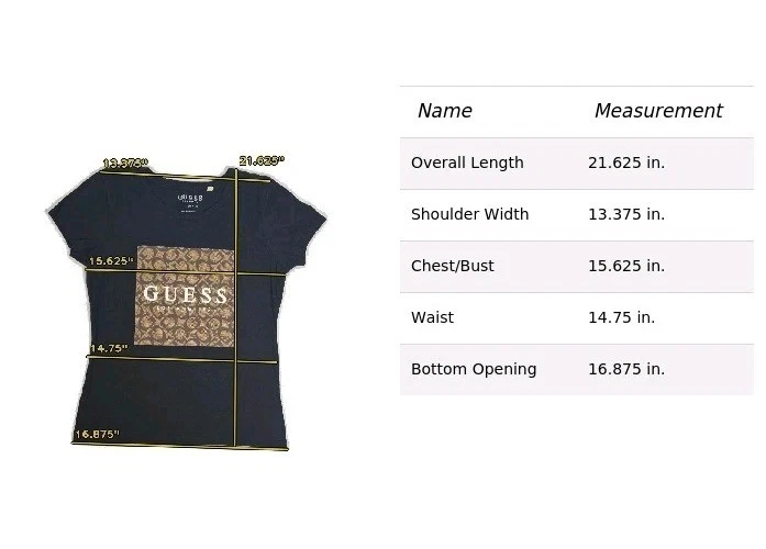 Guess заводской Лос-Анджелес женщин Orley футболка верхний черный размер средний - Изображение 3 из 4