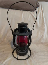 Dietz Vesta New York USA Boston & Albany Railroad Red Globe Kerosene Lantern