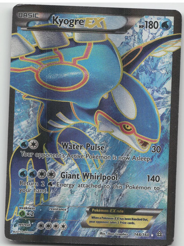 2015 Primal Clash Kyogre EX Rare Ultra #148/160